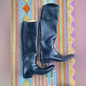 Leather riding boots